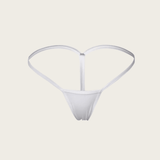 Conjunto de lenceria sexy de 3 piezas para mujeres con tanga de unicolor, panties de forma de T de cintura baja