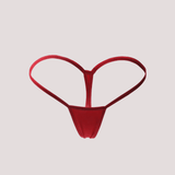 Conjunto de lenceria sexy de 3 piezas para mujeres con tanga de unicolor, panties de forma de T de cintura baja