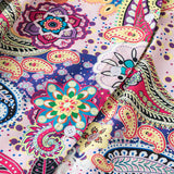 Blusa de a grande con estampado de Paisley y escote de corte