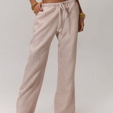 MUSERA Pantalones casuales de mujer con cordon ajustable