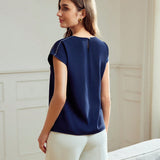 Classy Blusa de manga murcielago con dees de costura STITCH