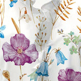 Camisa casual de manga corta simple para mujer con estampado de flores