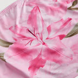 Parte superior tipo bandeau con patron floral aleatorio para mujer de a grande, top tubo rosa