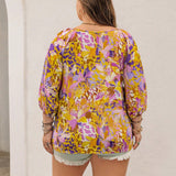 Rusttydustty Blusa suelta bohemia de a grande para mujer, ideal para vacaciones en la playa