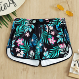 Shorts de natación con estampado tropical