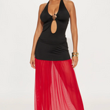 Conjunto de Falda Maxi de Malla Stole Your Attention