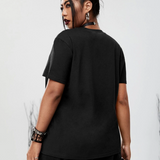 Camisetas de Tallas grandes Cut-out Animal Sexy