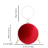 Mini Bolsa De Cadena De Diseño De Anillo Rojo