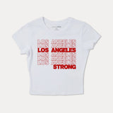 Camiseta LA City Of Strength Baby - Blanco