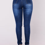 SALEM High Rise Jeans - Azul medio