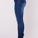 SALEM High Rise Jeans - Azul medio