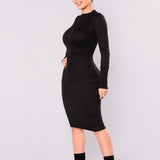 Vestido midi Kora - Negro