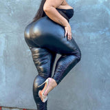 Leggings Ruchados Ride or Die Chick - Negro.