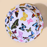 Sombrero cubo con estampado de mariposa