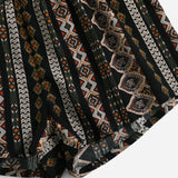VCAY Shorts de cintura fruncido con estampado geometrico