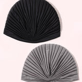 2 piezas sombrero turbante con nudo