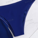 Swim BohoFeel Conjunto de bikini mono con sujetador tipo bandeau con aros en U, parte inferior de bikini y pantalones de playa Vestido de baño de 3 piezas
