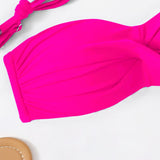 Swim Basics Top bikini desmontable con tira girante