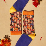 Frida Kahlo X  Calcetines de tripulacion con estampado de figura