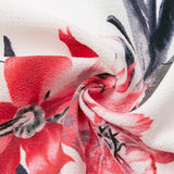 Simplee Vestido de tirantes con estampado floral de espalda abierta con tira cruzada de muslo con abertura