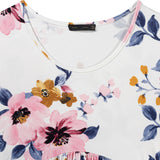 DEARCASE Maternidad Camiseta con estampado floral