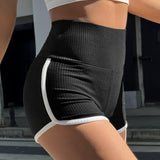 EZwear Shorts unido en contraste fruncido trasero