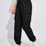 Yoga Future Pantalones cargo con bolsillo lateral con solapa de cintura elastica