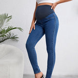 Maternidad Jeans ajustados de cintura ajustable