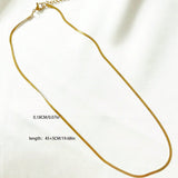 1 pieza Collar de cadena de moda de acero inoxidable minimalista para mujeres para decoracion diaria