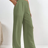 Tall Pantalones unicolor con bolsillo oblicuo