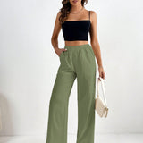 Tall Pantalones unicolor con bolsillo oblicuo