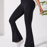 Yoga Basic Pantalones deportivos de cintura ancha pierna amplia