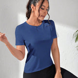 Yoga Trendy Camiseta deportiva con cordon trasero