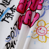 Bebe nina Camiseta con estampado de slogan y dibujos animados