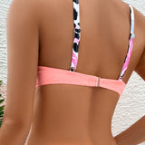 Swim Vcay Top bikini con estampado de dibujo