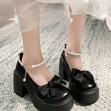 Zapatos de mujeres elegante resorte & otono casual cuna tacon grueso suela