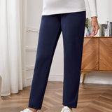 Maternidad Pantalones ajustados de cintura ajustable