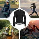 Mujer Sueter de ciclismo Ropa de bicicleta mangas largas Camiseta carretera equitacion Camisa bicicleta de carretera ciclista ropa