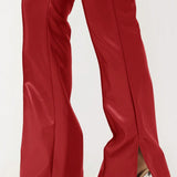 SXY Pantalones acampanados de talle alto