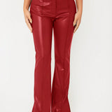 SXY Pantalones acampanados de talle alto