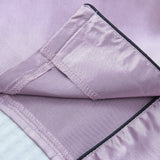 2 piezas/set conjunto de pijama de saten para mujer, Top de manga corta con cuello vuelto y pantalones cortos con lazo, ropa de casa