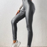 Frenchy Leggings Brillantes Metalicos Para Mujer