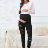 Maternidad Jeans ajustados desgarro