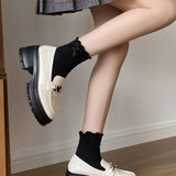 Zapatos Mary Jane De Cuero Grueso Para Mujer, Nuevo Estilo Britanico 2023, Elegantes Mocasines Con Estilo Frances