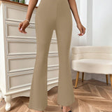 Prive Pantalones de Mujer Liso Elegante