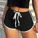 SXY Shorts unido en contraste de cintura con cordon
