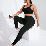 Yoga Floral Traje Deportivo Ajustado Sin Costuras De Talla Grande Para Mujer