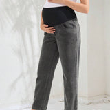 Jeans Rectos Con Cintura Alta Para Maternidad