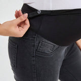 Pantalones De Mezclilla De Carga Con Soporte Para Maternidad Para Mujeres Embarazadas
