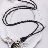 ROMWE Goth 1 pieza Collar miedoso aleacion de zinc con accesorio de corazon para mujeres para decoracion diaria